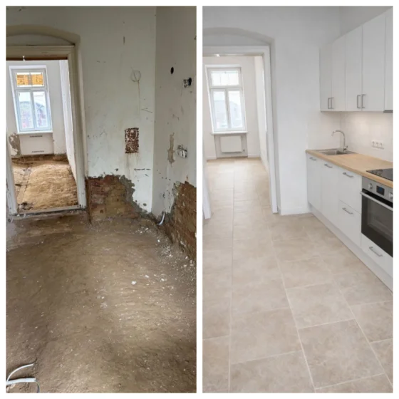 Sanierung nach Wasserschaden, Wohnungssanierung, Brandschadensanierung